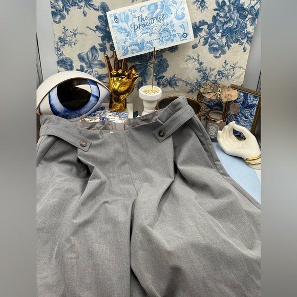 🆕 RAT & BOA 🧿 NWT Simona Pleated Trouser, Adjustable Drawstring, Grey - Sz L - Picture 11 of 16